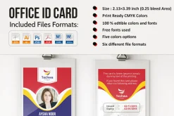 Professional Office ID Card Design