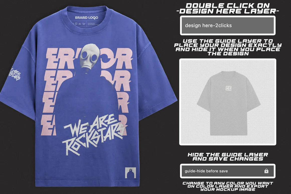 Professional oversize T-Shirt Mockup