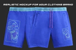 Professional sweatshort mockup psd