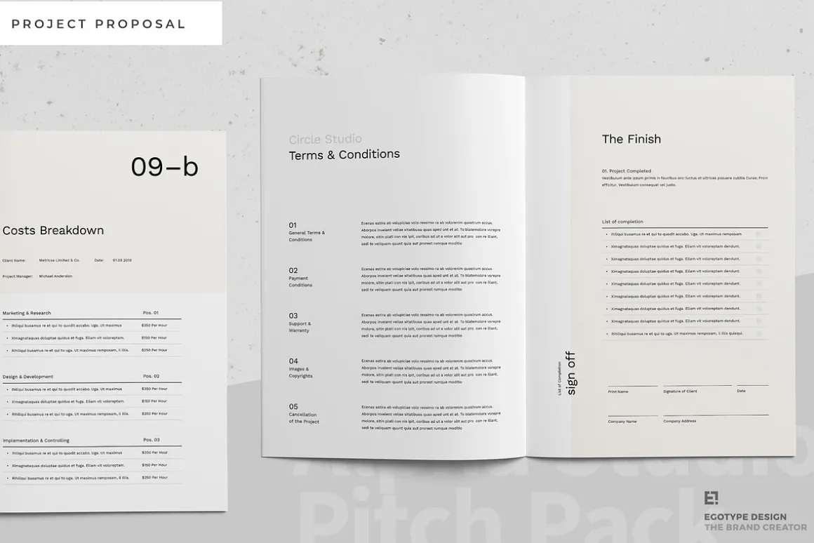 Proposal Pitch Pack