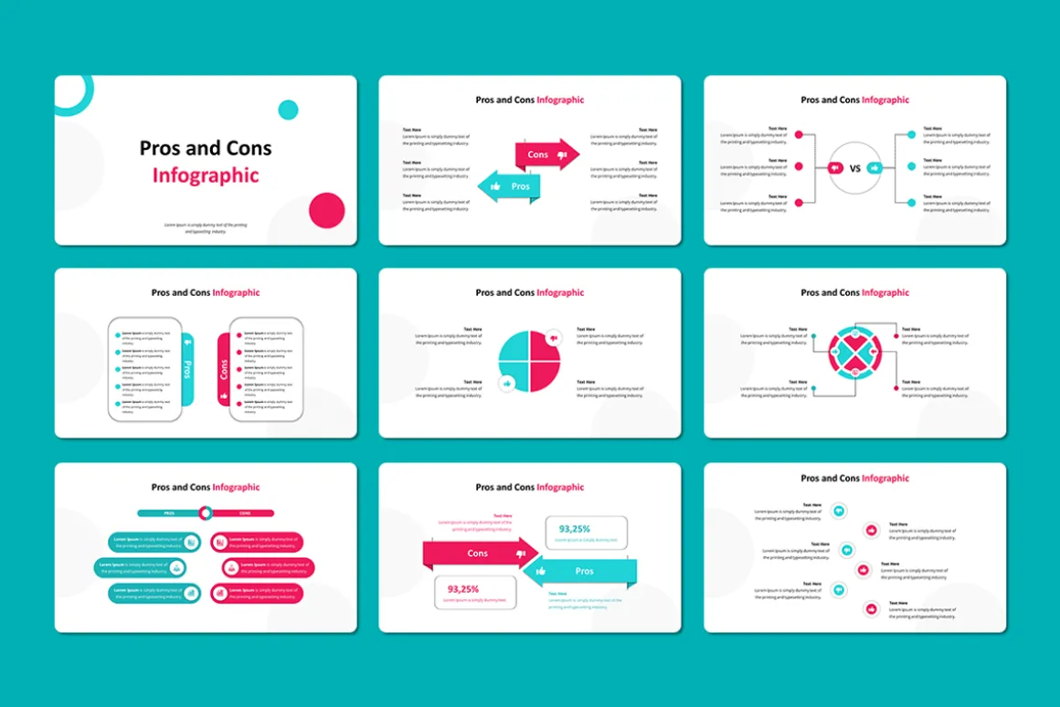 Pros and Cons Infographic - Keynote