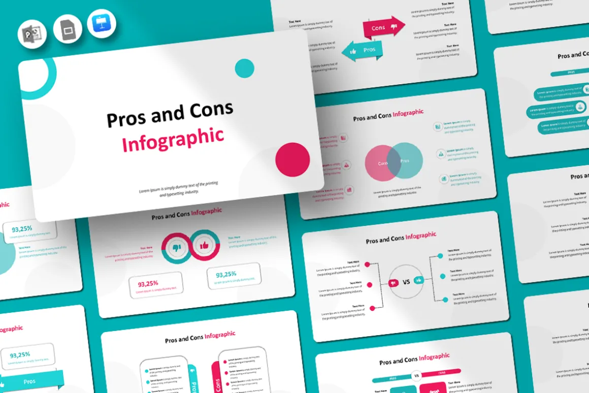 Pros and Cons Infographic - Keynote