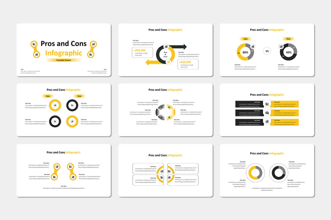 Pros Cons Infographic - Keynote