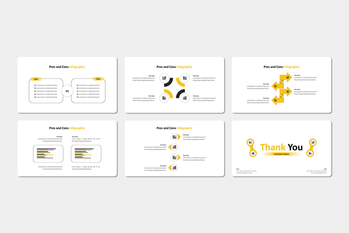 Pros Cons Infographic - PowerPoint