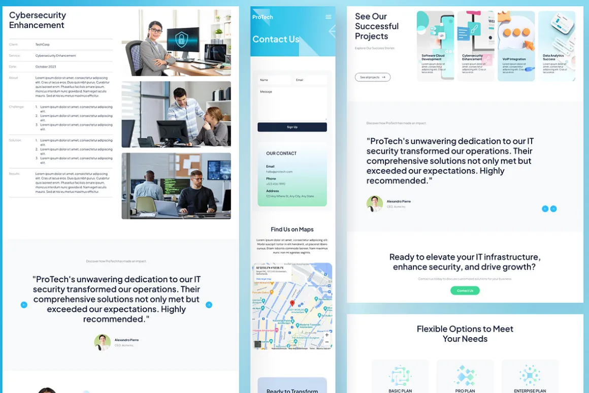 ProTech - IT Company Website Framer