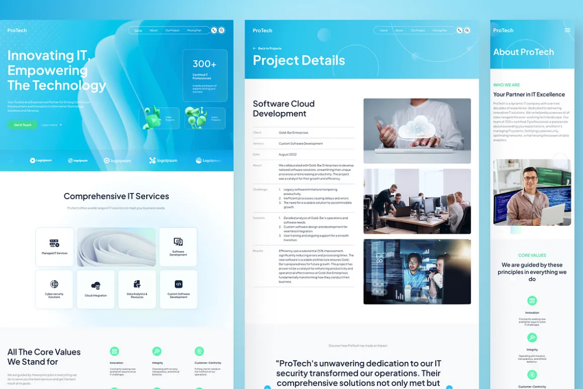 ProTech - IT Company Website Framer