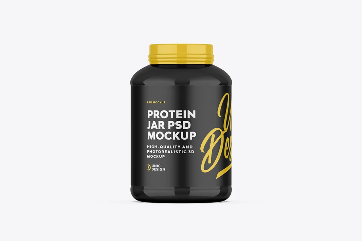Protein Jar Mockup