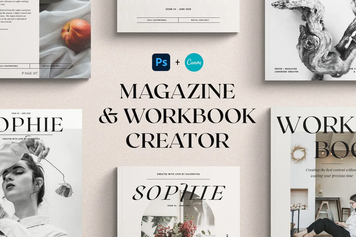 PS & CANVA eBook/Magazine Creator