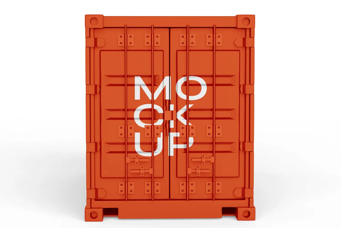 PSD Container Mockup For Branding