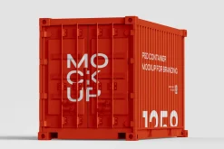 PSD Container Mockup For Branding
