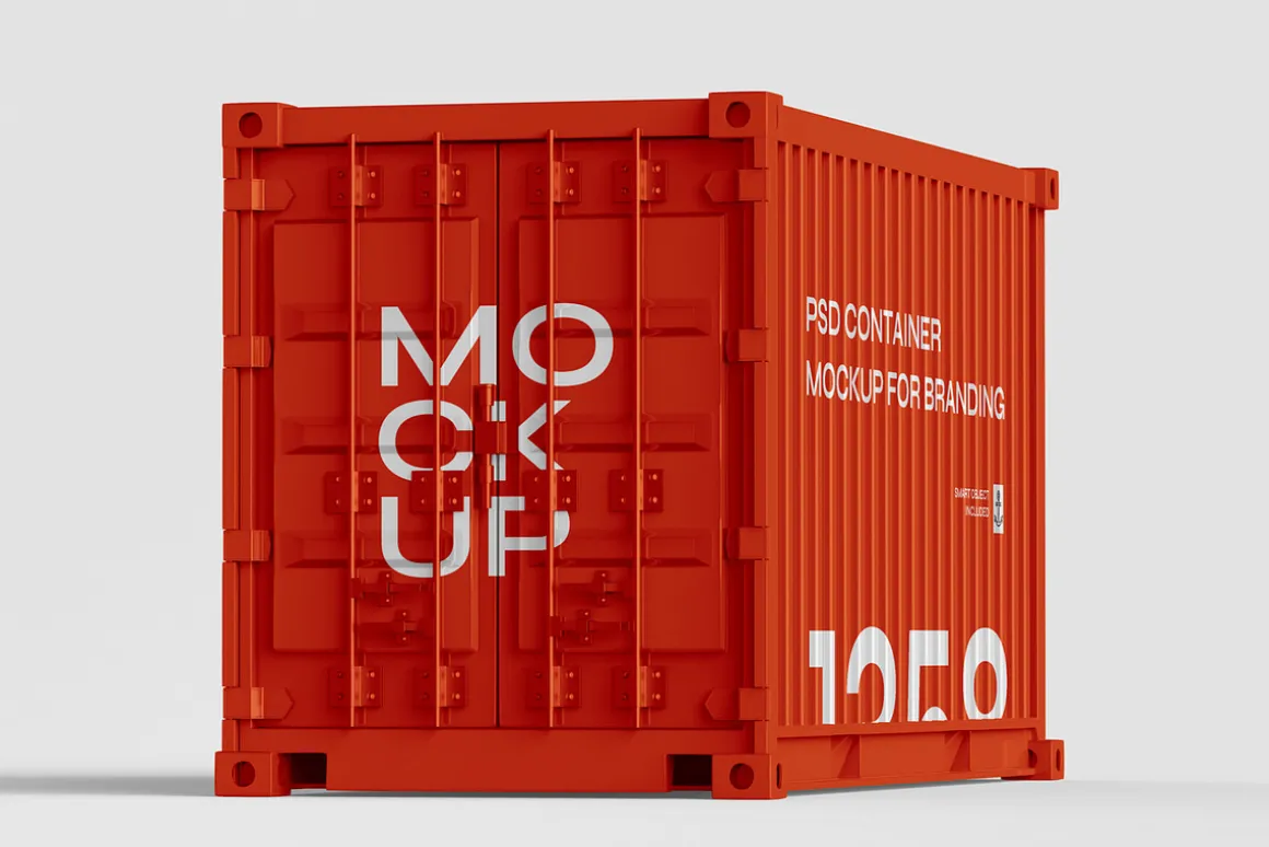 PSD Container Mockup For Branding