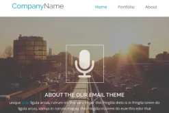 PSD email template e3.