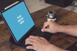 12 PSD Ipad Pro Keyboard Mockup #1