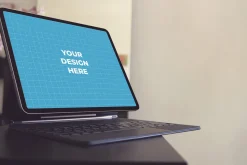 12 PSD Ipad Pro Keyboard Mockup #1