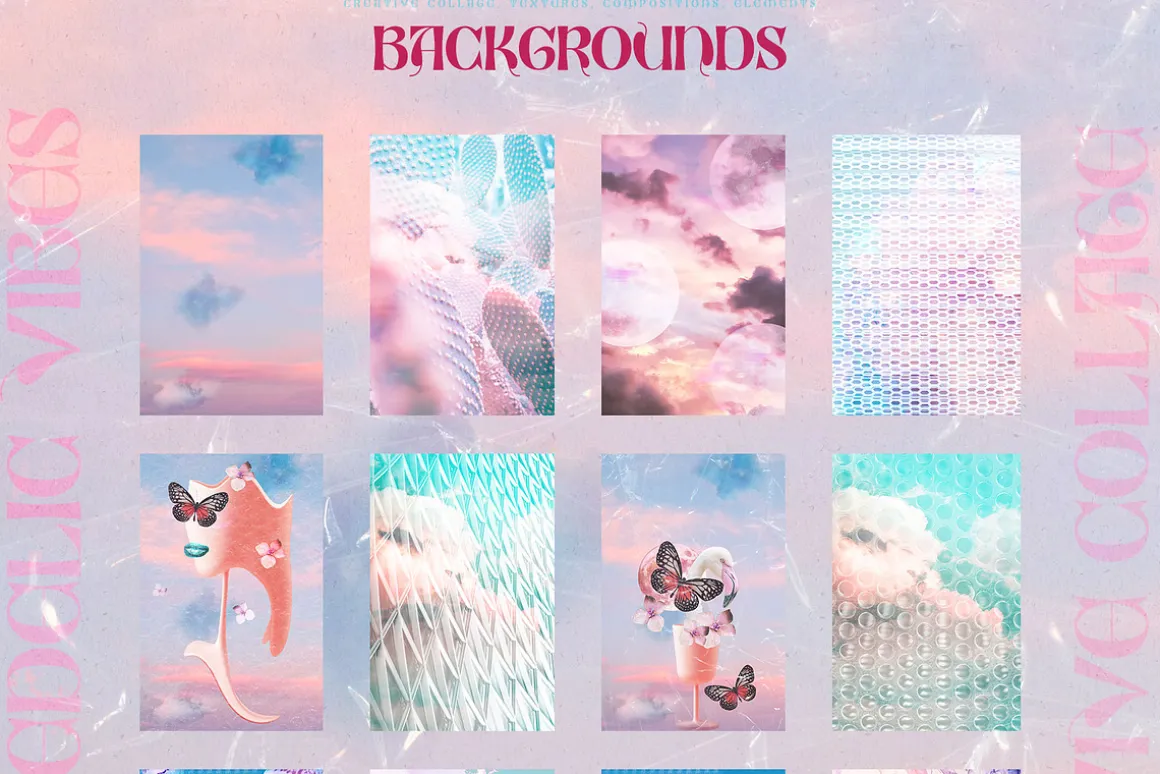 Psychedelic Vibes Collage