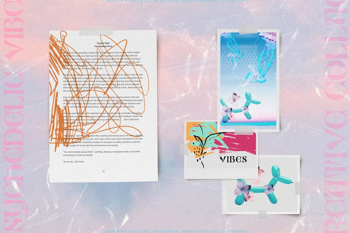 Psychedelic Vibes Collage