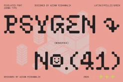 Psygen – Modern Pixel Font