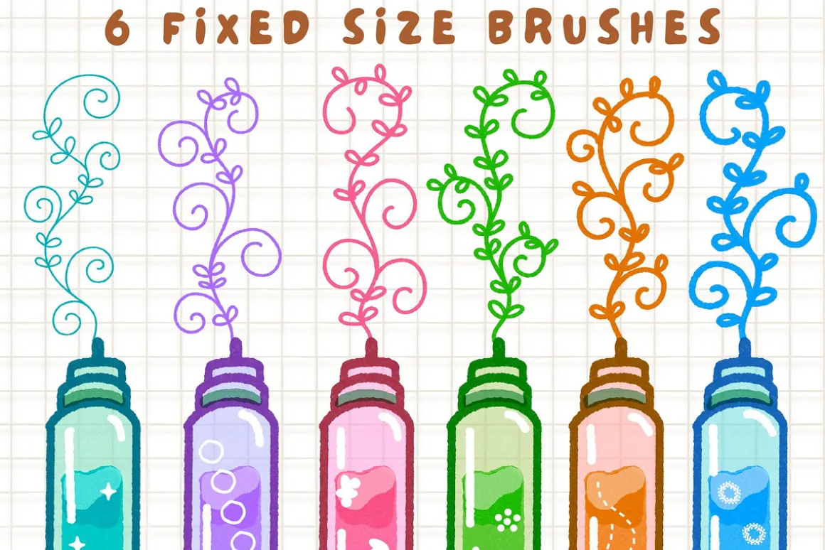 16 Pudding Procreate brushes