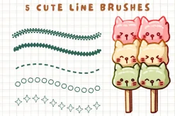 16 Pudding Procreate brushes