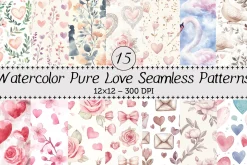 Pure Love Seamless Patterns
