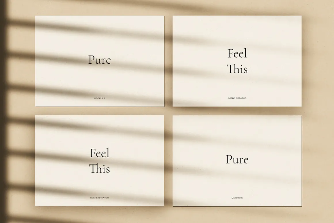 Pure Paper Mockup Scene Creator PSD