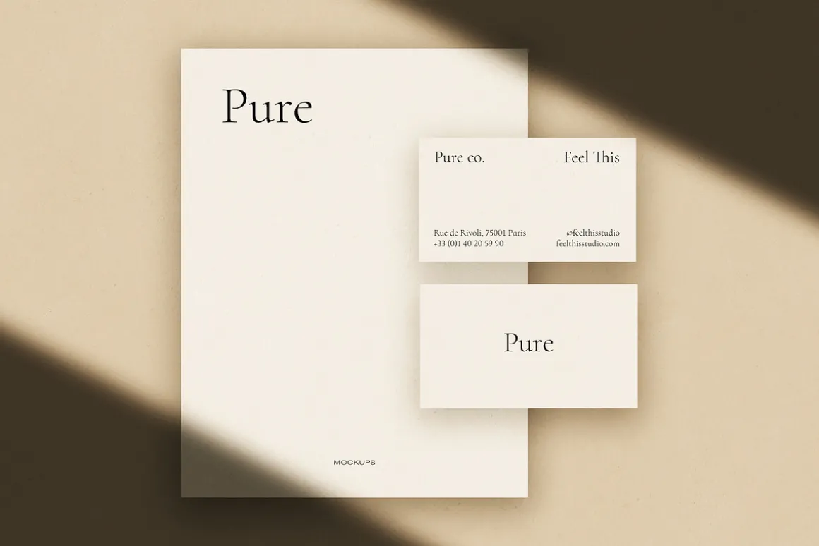 Pure Paper Mockup Scene Creator PSD