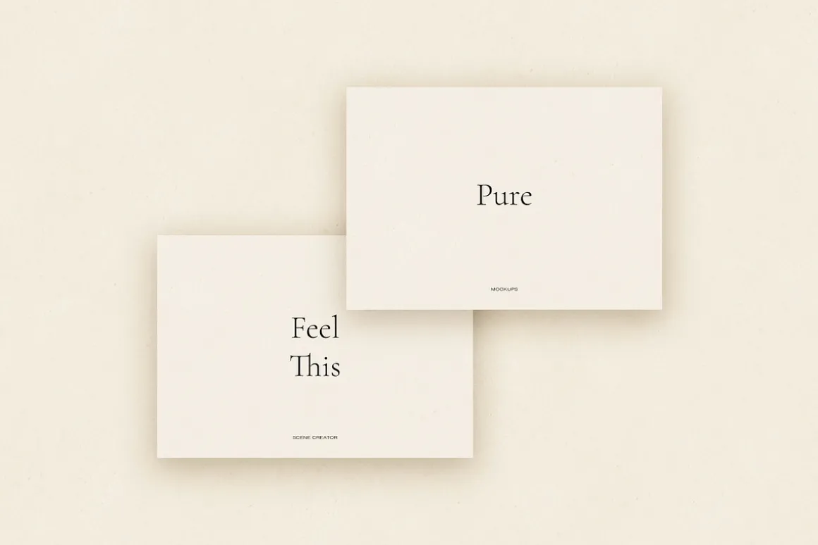 Pure Paper Mockup Scene Creator PSD