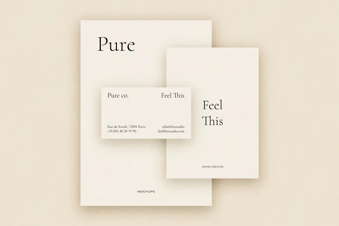 Pure Paper Mockup Scene Creator PSD