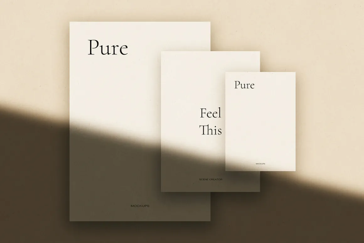 Pure Paper Mockup Scene Creator PSD