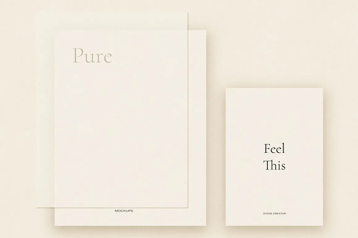 Pure Paper Mockup Scene Creator PSD