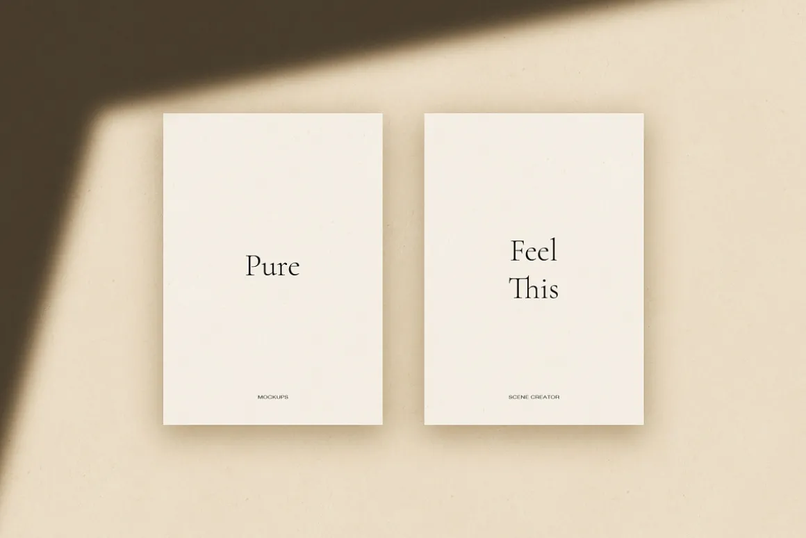 Pure Paper Mockup Scene Creator PSD