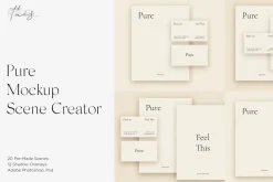 Pure Paper Mockup Scene Creator PSD