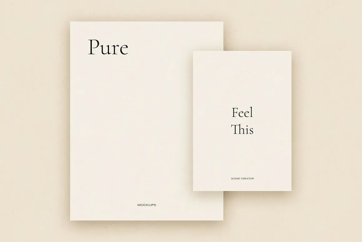 Pure Paper Mockup Scene Creator PSD