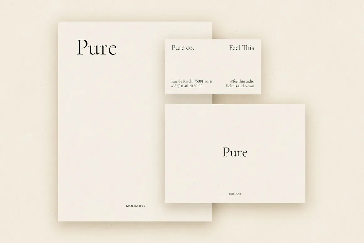 Pure Paper Mockup Scene Creator PSD