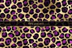 Purple and Gold Leopard