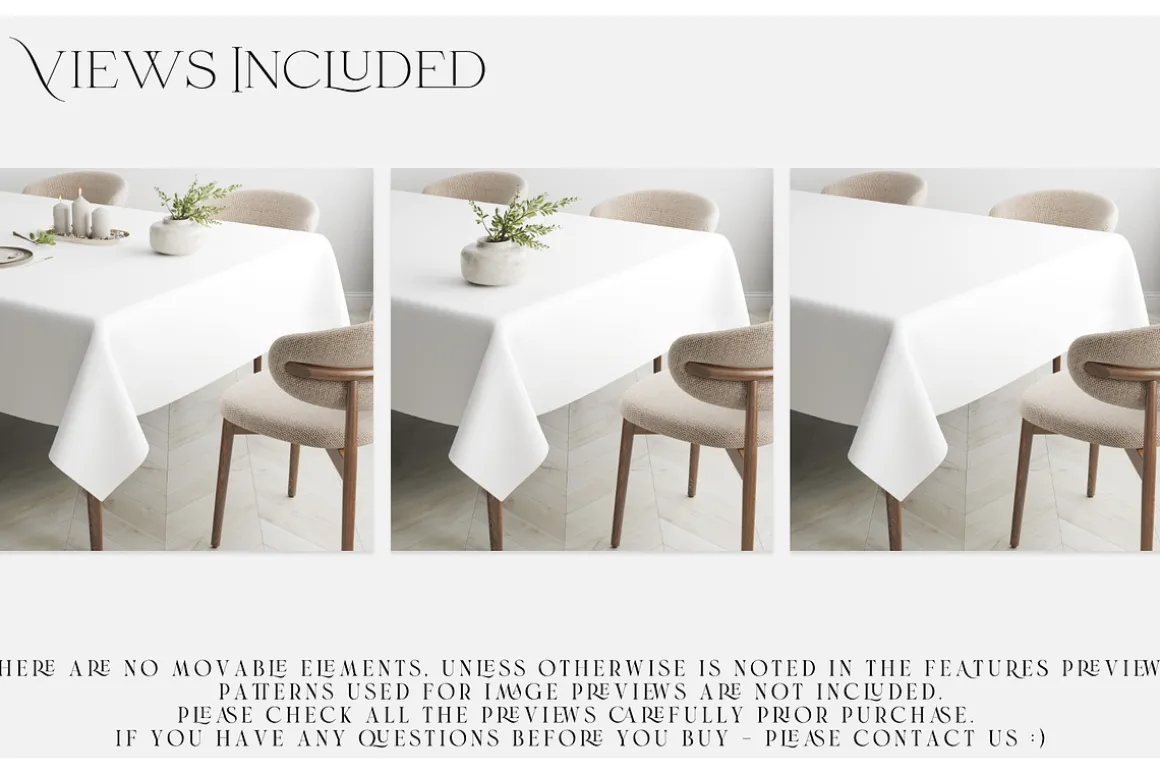 PVC Tablecloth Mockups