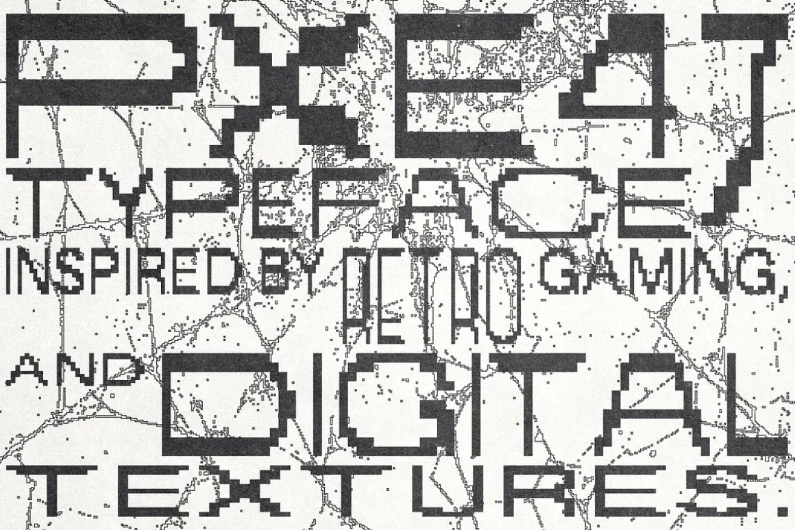 PXE47 Pixelated Typeface