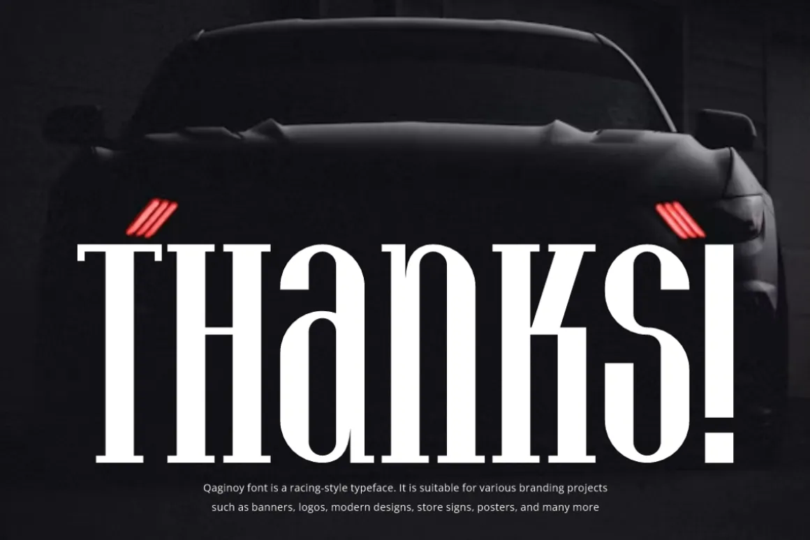 Qaginoy - Car Racing Font