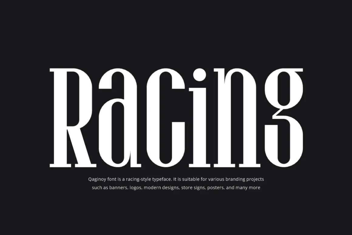 Qaginoy - Car Racing Font