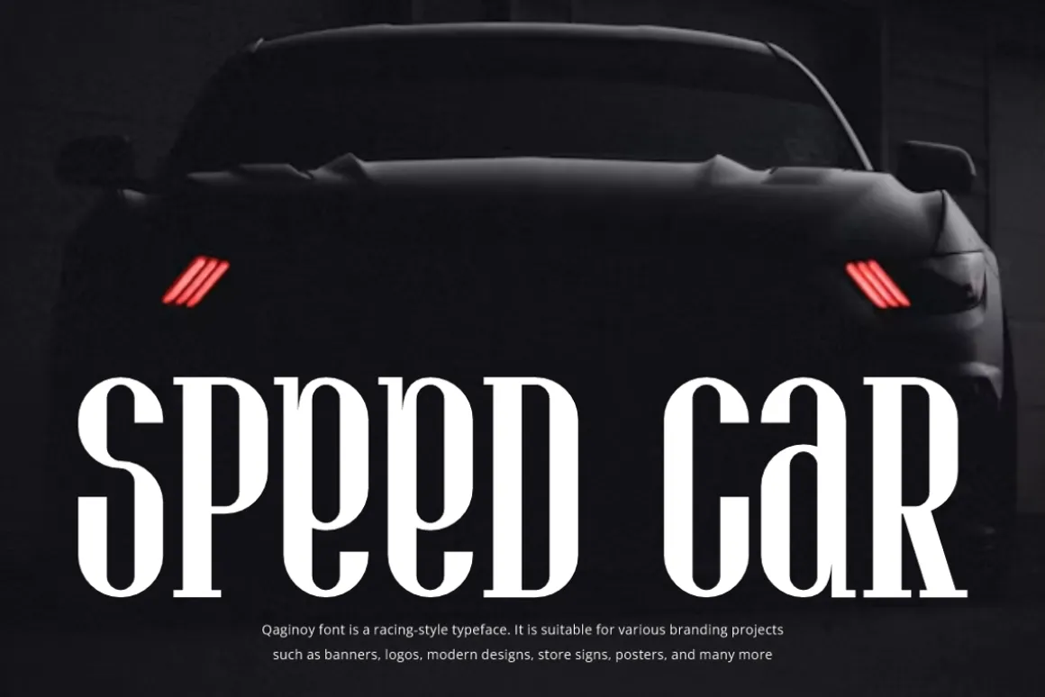 Qaginoy - Car Racing Font