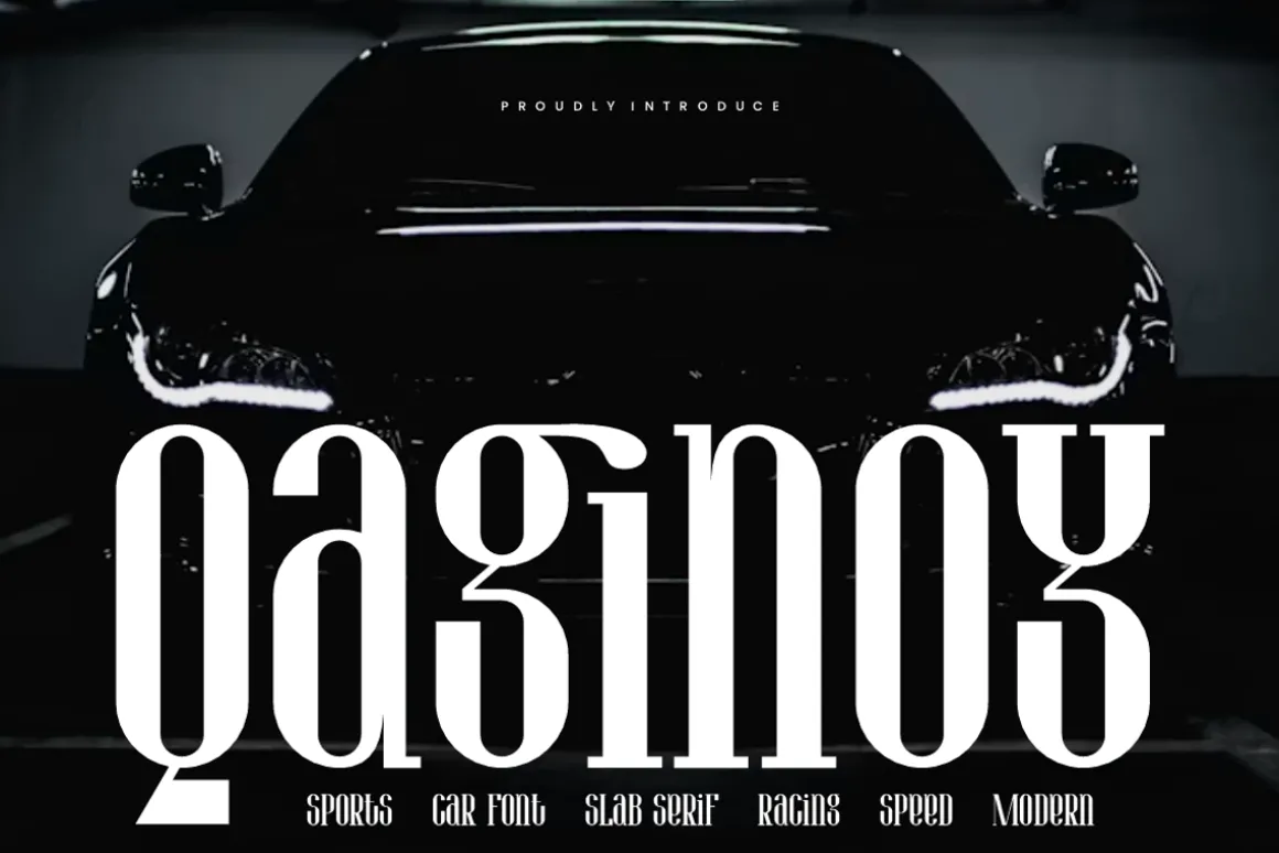 Qaginoy - Car Racing Font