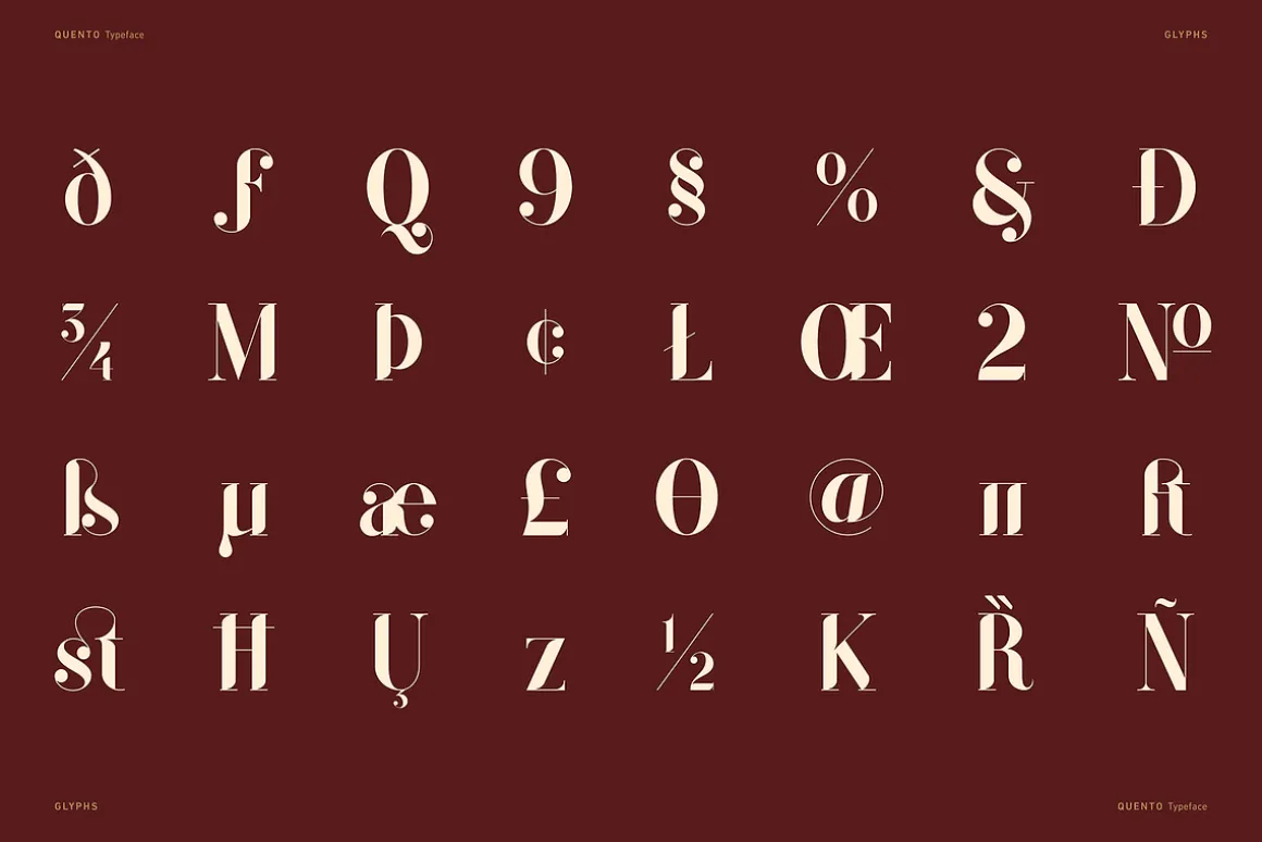 QUENTO | Modern Serif Display Font