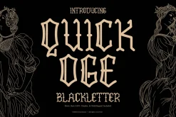 Quick Oge | Blackletter Typeface