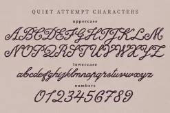 Quiet Attempt Love Handwritten Font