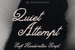 Quiet Attempt Love Handwritten Font