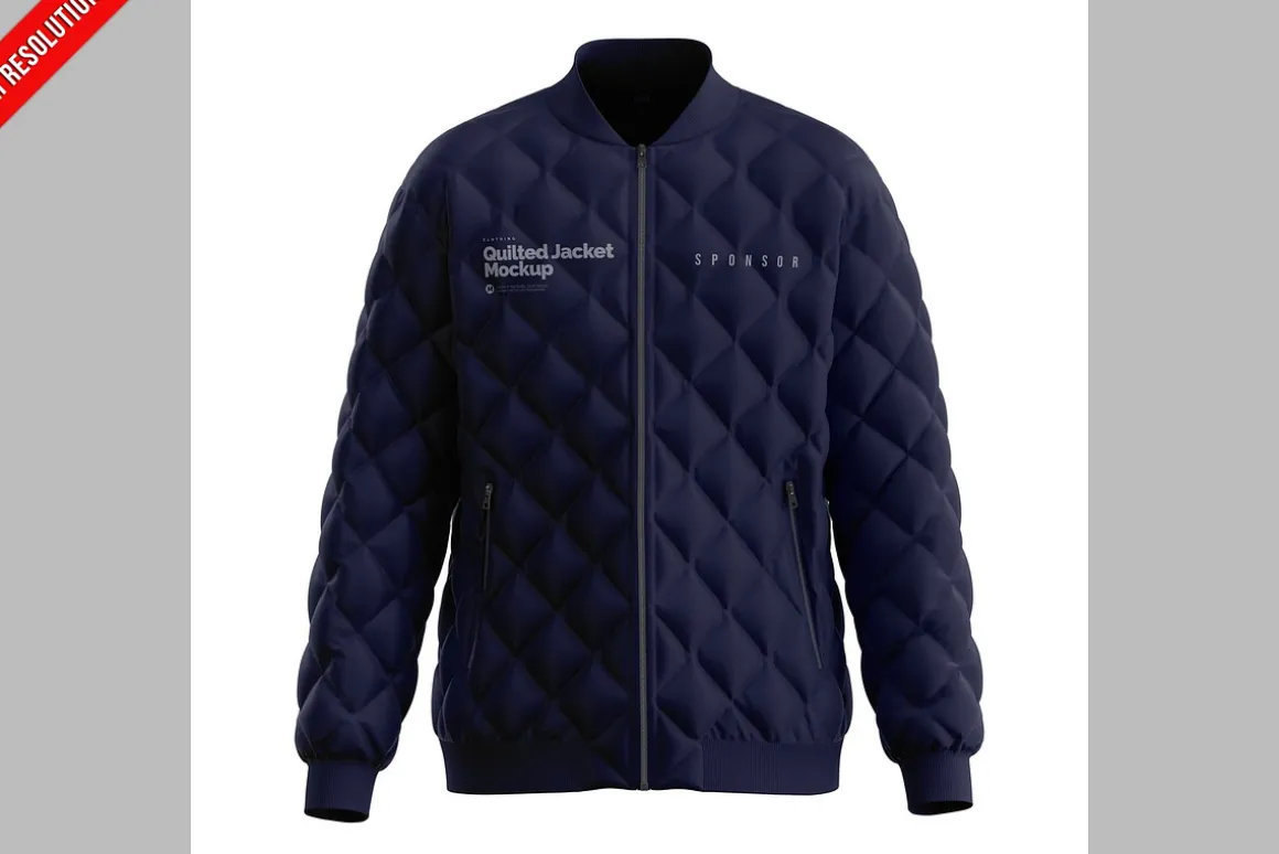 Quilted Jacket Mockup