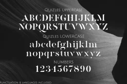 Quizles - Stencil Serif Font