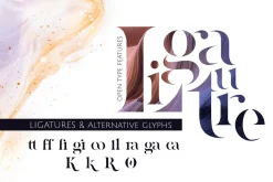 Quizles - Stencil Serif Font