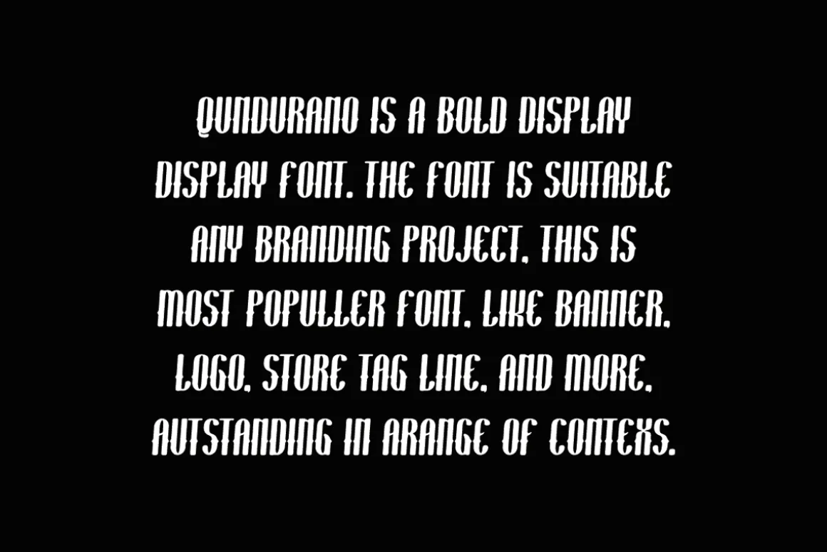 Qundurano - Sport Font