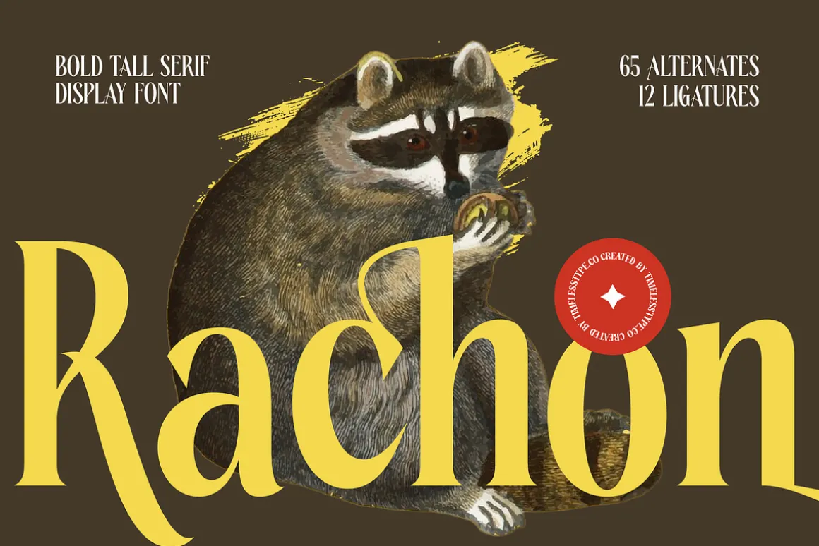 Rachon Bold Tall Display Serif